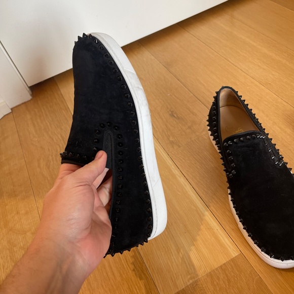 Christian Louboutin Roller Derby Suede Sneakers - Picture 4 of 10